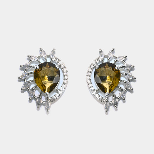 Emerald Zircon Earrings