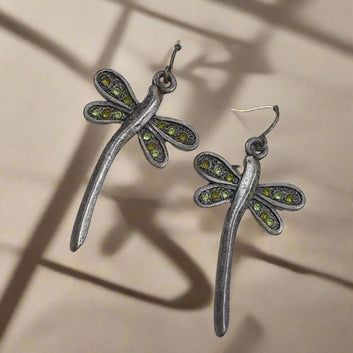 Dragonfly Oxidised Earrings