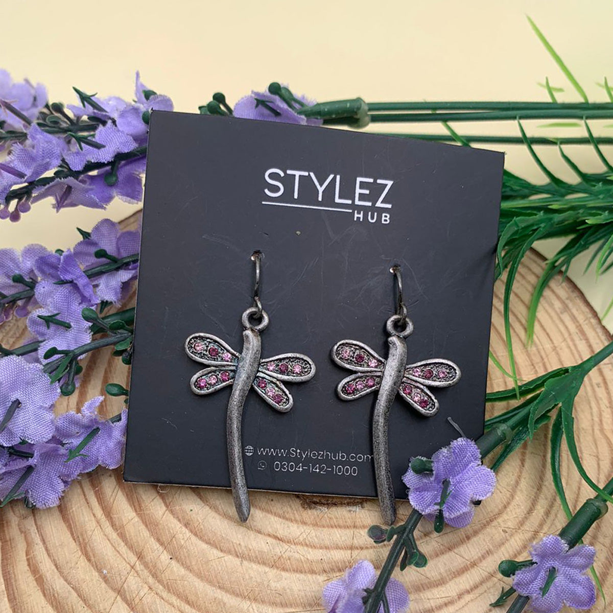 Dragonfly Oxidised Earrings