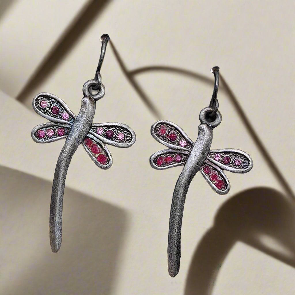 Dragonfly Oxidised Earrings