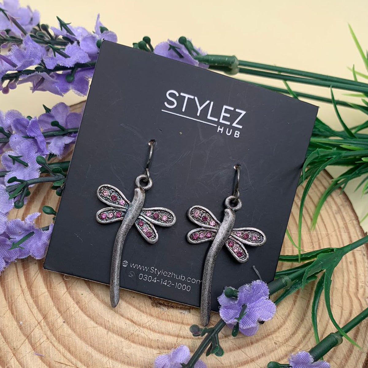 Dragonfly Oxidised Earrings