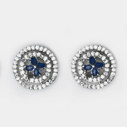 Circle Zircon Earrings