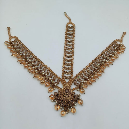 Golden Kundan Matha Patti