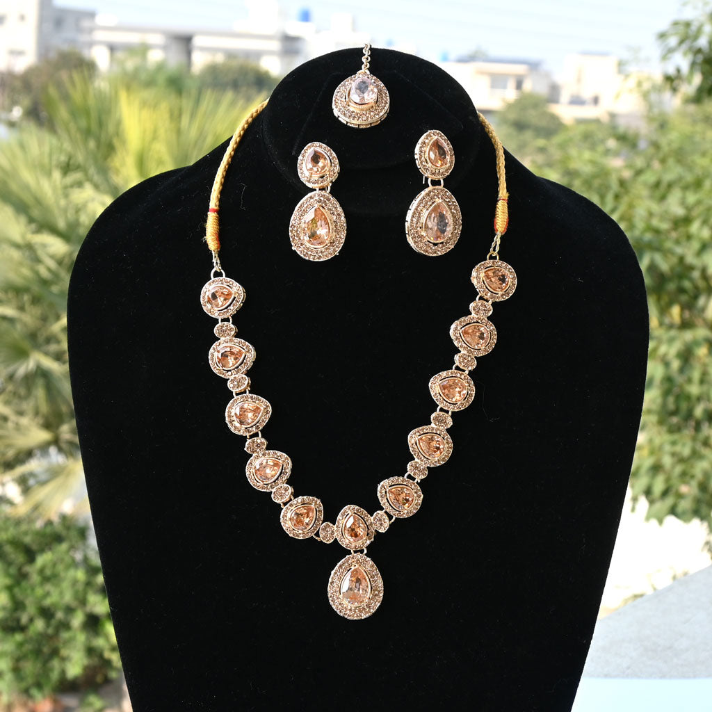 Victorian Rose Party Wear Necklaces