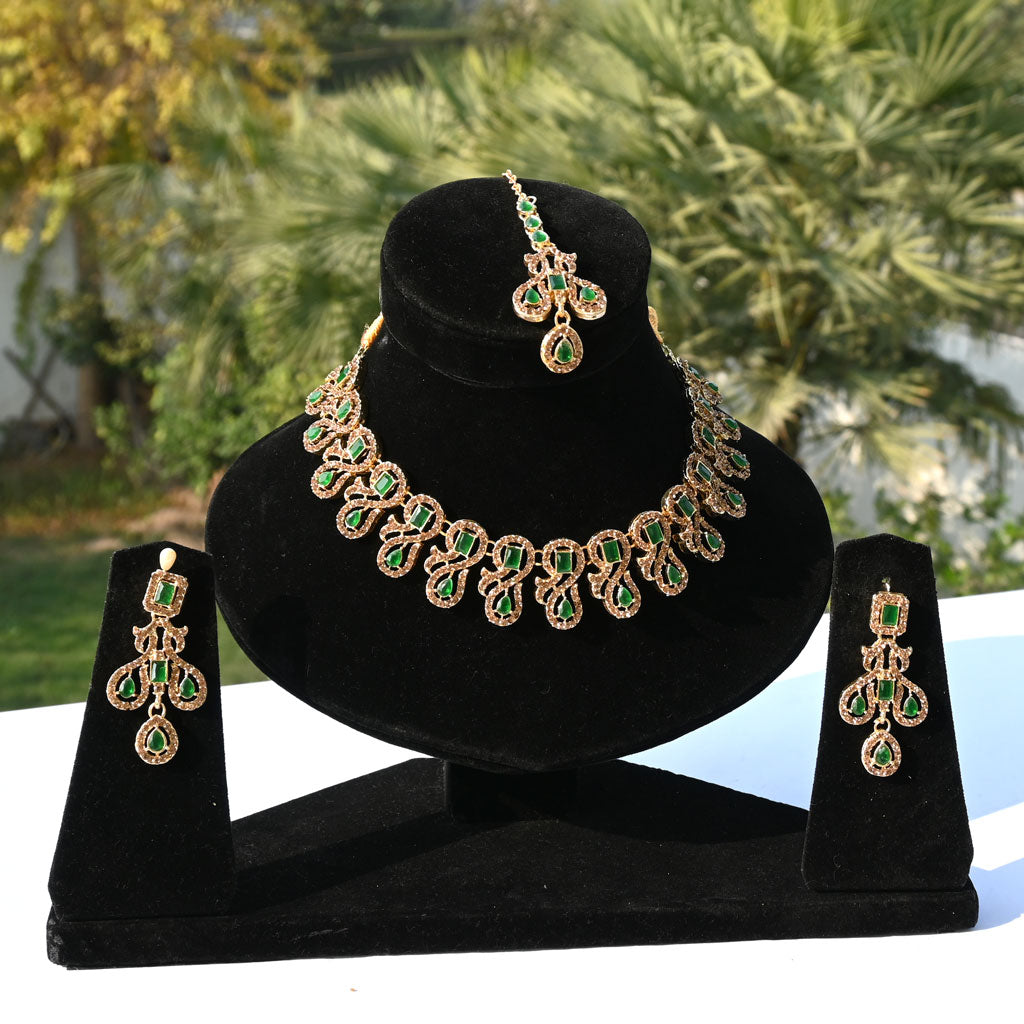 Royal Zircon Party Wear Necklaces