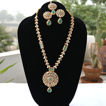 Fancy Kundan Mirror Necklaces