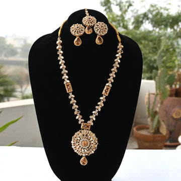 Fancy Kundan Mirror Necklaces