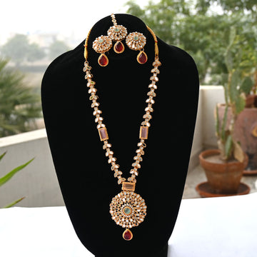 Fancy Kundan Mirror Necklaces