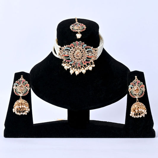 Nauratan Party Wear Necklace