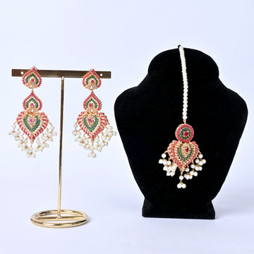 Nauratan Premium Bindiya Earrings