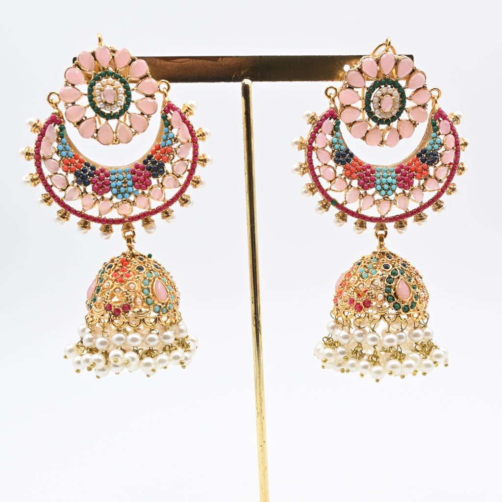 Ruby Nauratan Jhumka Earrings