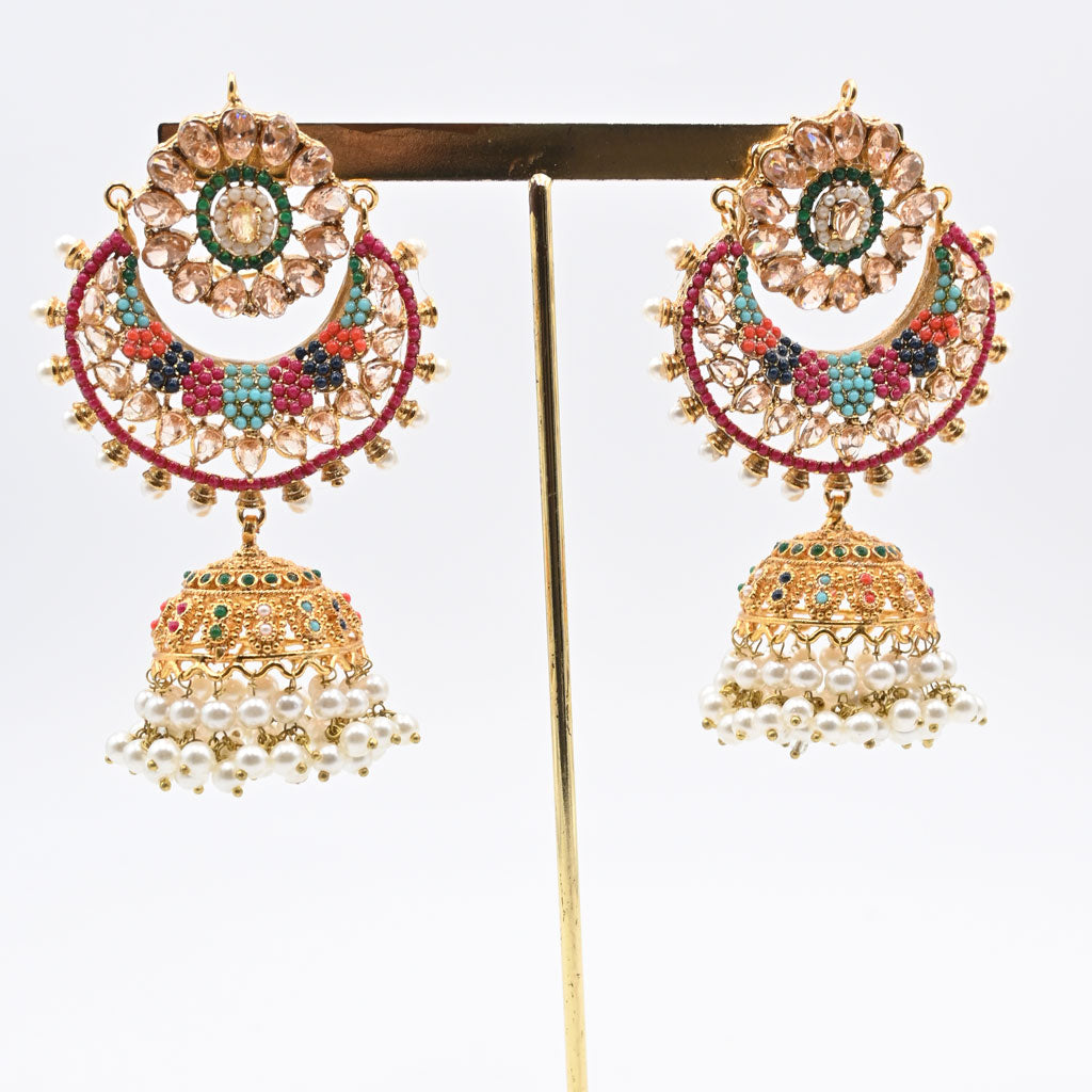 Ruby Nauratan Jhumka Earrings