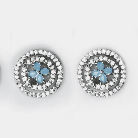 Circle Zircon Earrings