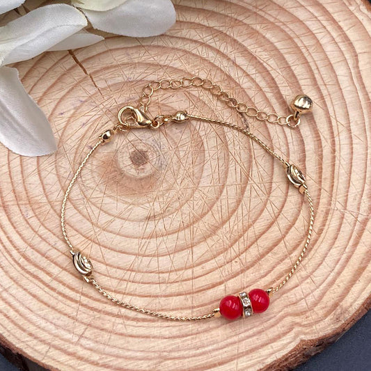 Red Pearls Bracelet