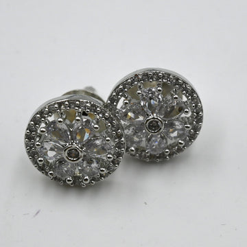 Floral Zircon Earrings