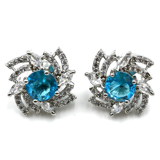 Ceylon Ice Blue Earrings