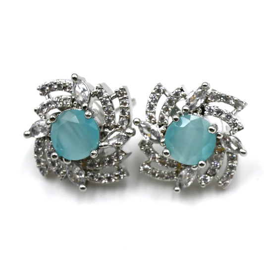 Ceylon Sky Blue Earrings