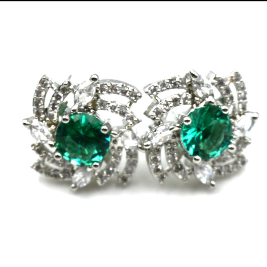 Ceylon Lime Green  Earrings
