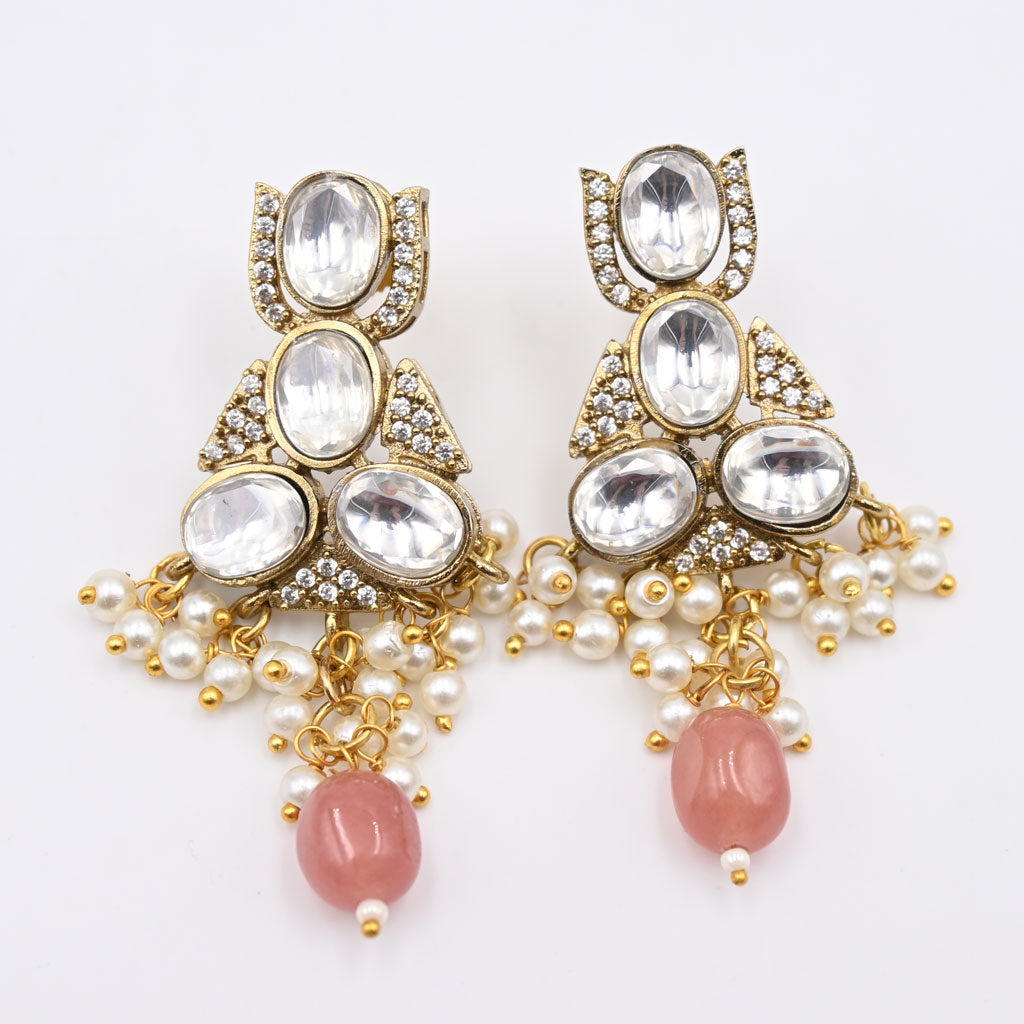 Ethnic Grace Kundan Earrings