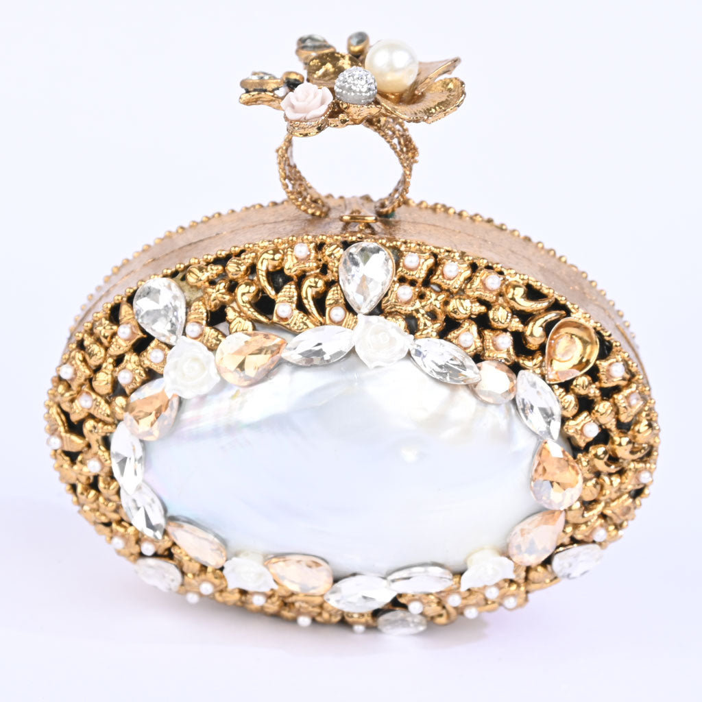 Gemstones Loaded Small Bridal Clutch