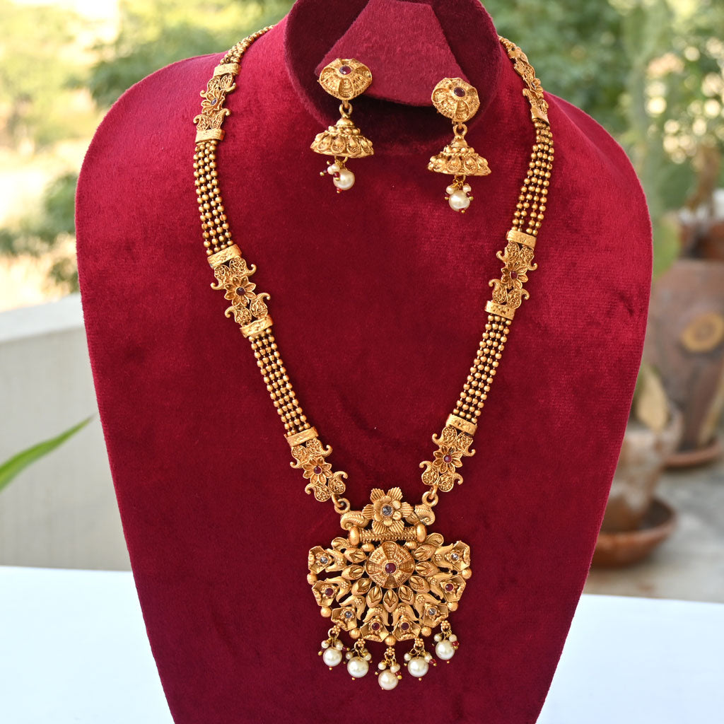 Antique Fancy Rajwadi Necklaces