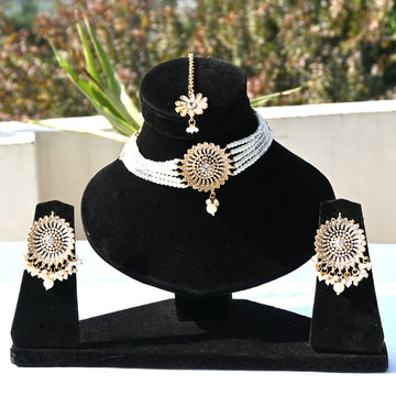 Designer Multistring Kundan Floral Necklaces