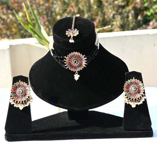 Designer Multistring Kundan Floral Necklaces