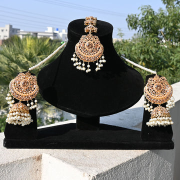 Multi Stone Nauratan Bindiya Earrings