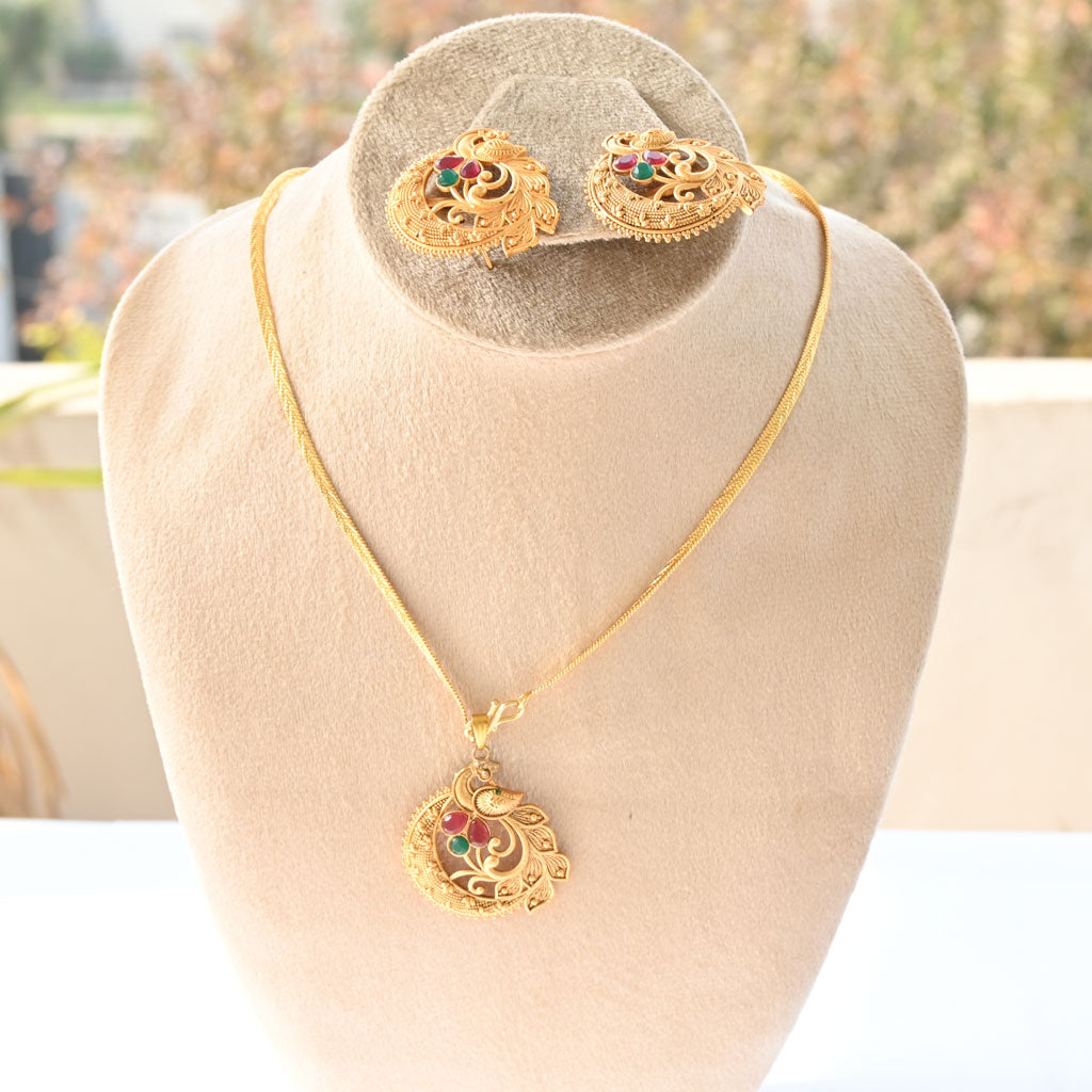 Floral Rajwadi Necklace