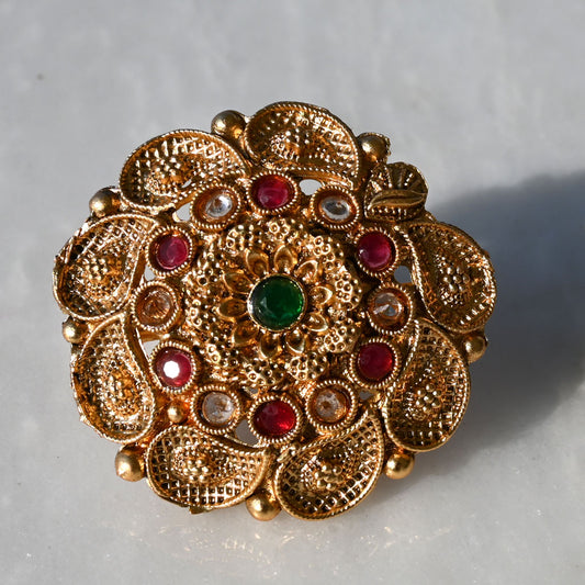 Sparkling Rajwadi Fancy Ring