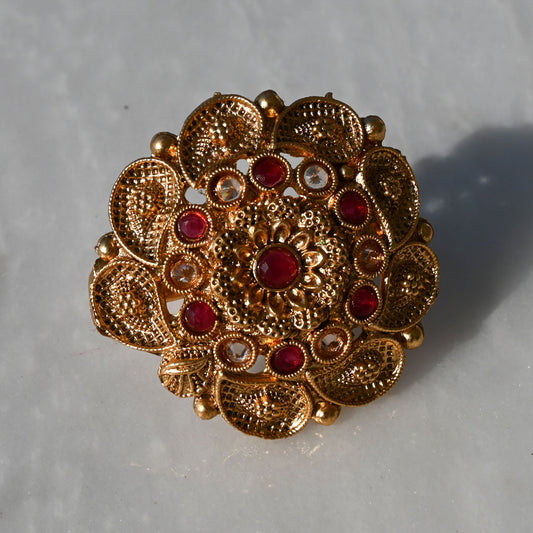 Sparkling Rajwadi Fancy Ring