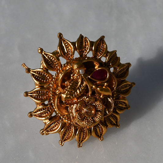 Jasmin Antique Flower Ring