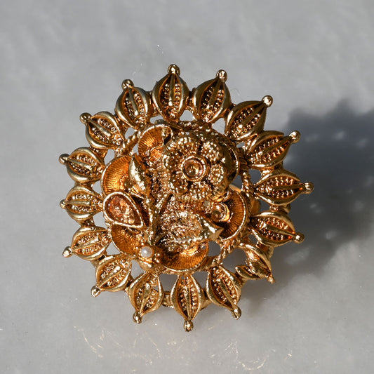 Jasmin Antique Flower Ring