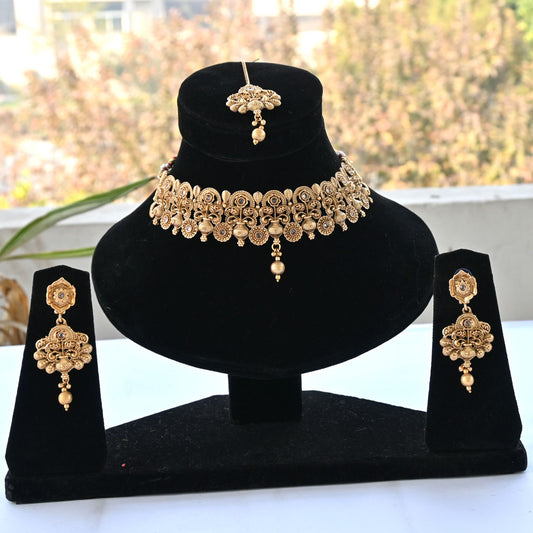 Unique  Indian Rajwadi Necklace