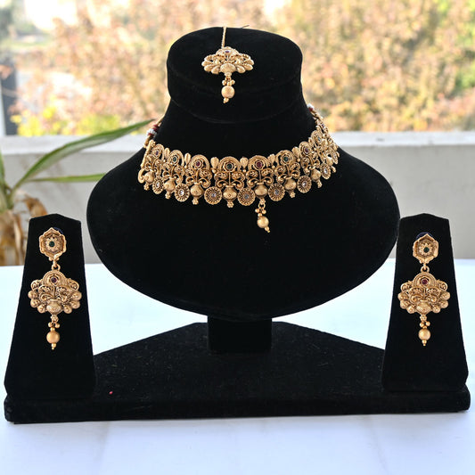 Unique  Indian Rajwadi Necklace