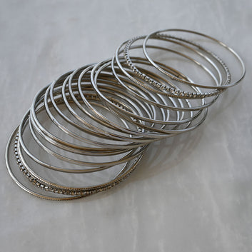 Silver Metal Bangles