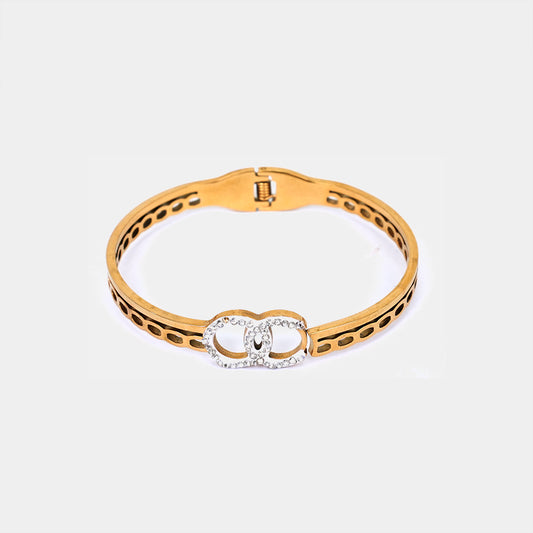 Stainless Steel Double Circle Bracelets
