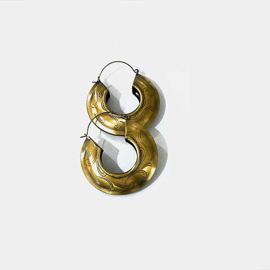 Vintage Cooper Round Earrings