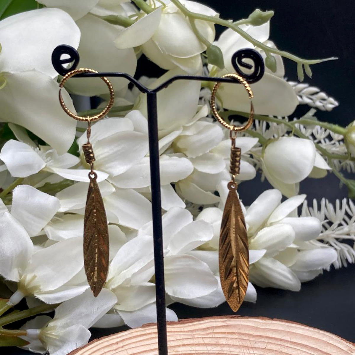 Golden Leaves Earrings