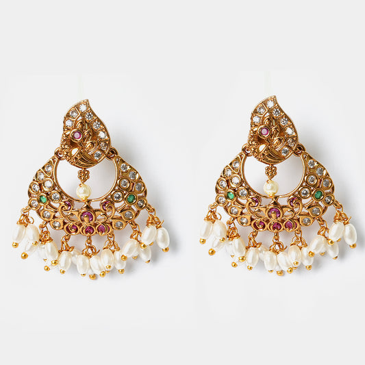Rajwadi South Indian Earrings