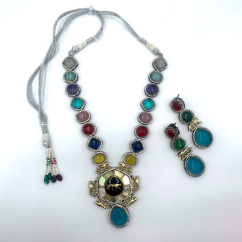 Sabyasachi Indian Crafted Gemstones Designer Necklace