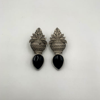 Guldasta Black Premium Oxidised Earrings