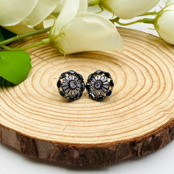 Round Zircon Earrings