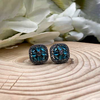 Blue Stones Zircon Earrings