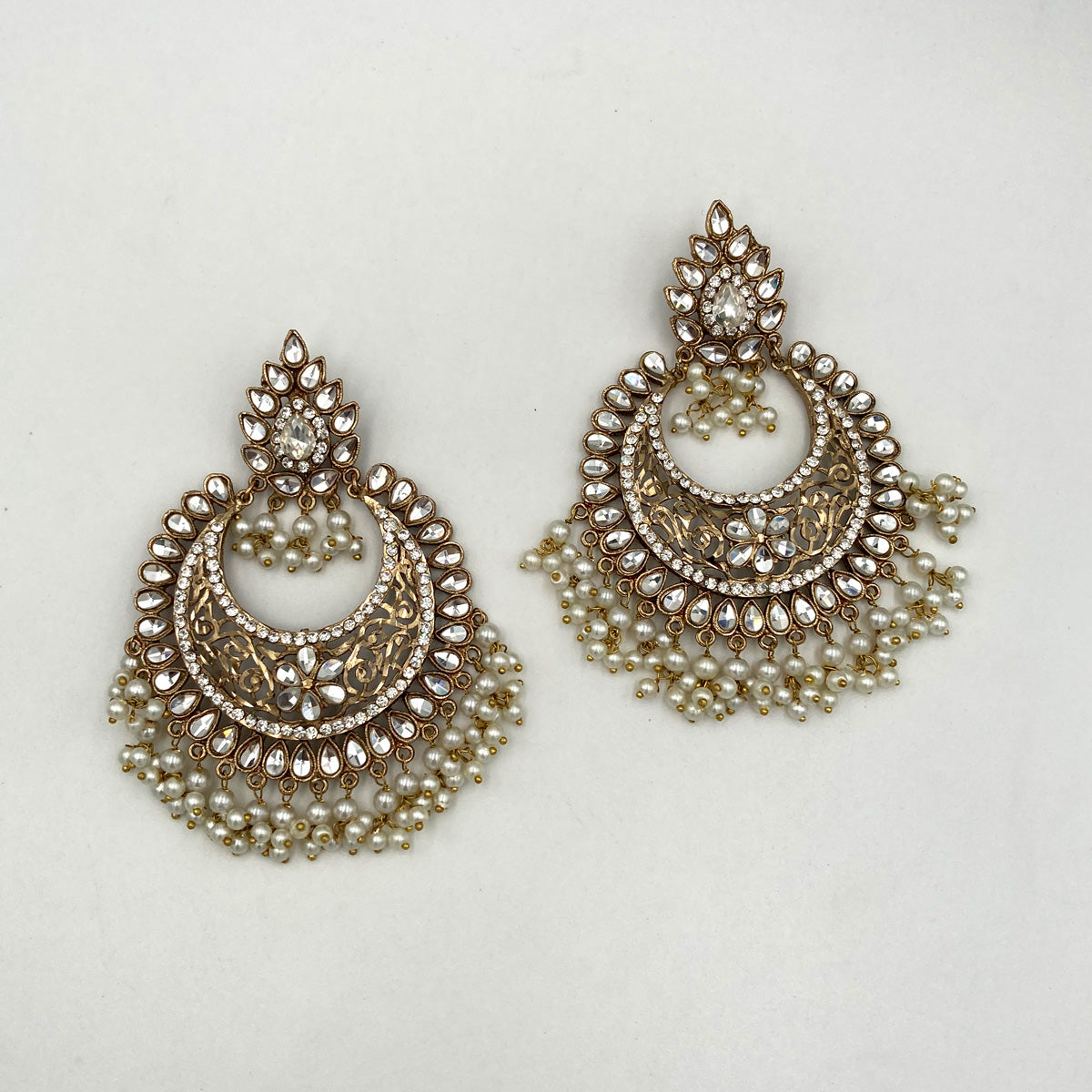 Kundan Golden Earrings