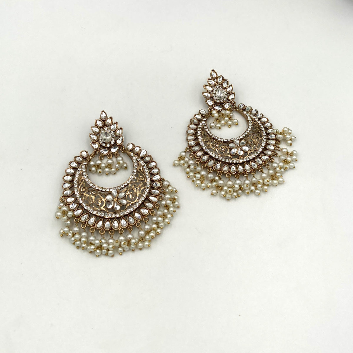 Kundan Golden Earrings