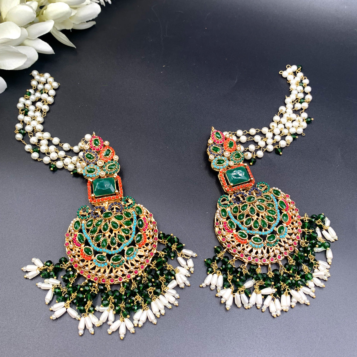 Rani Kundan Earrings