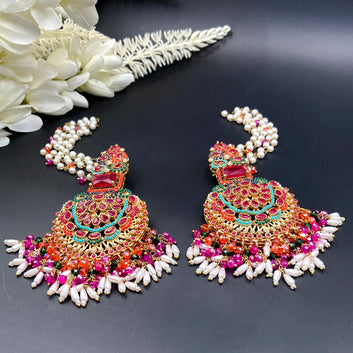 Rani Kundan Earrings