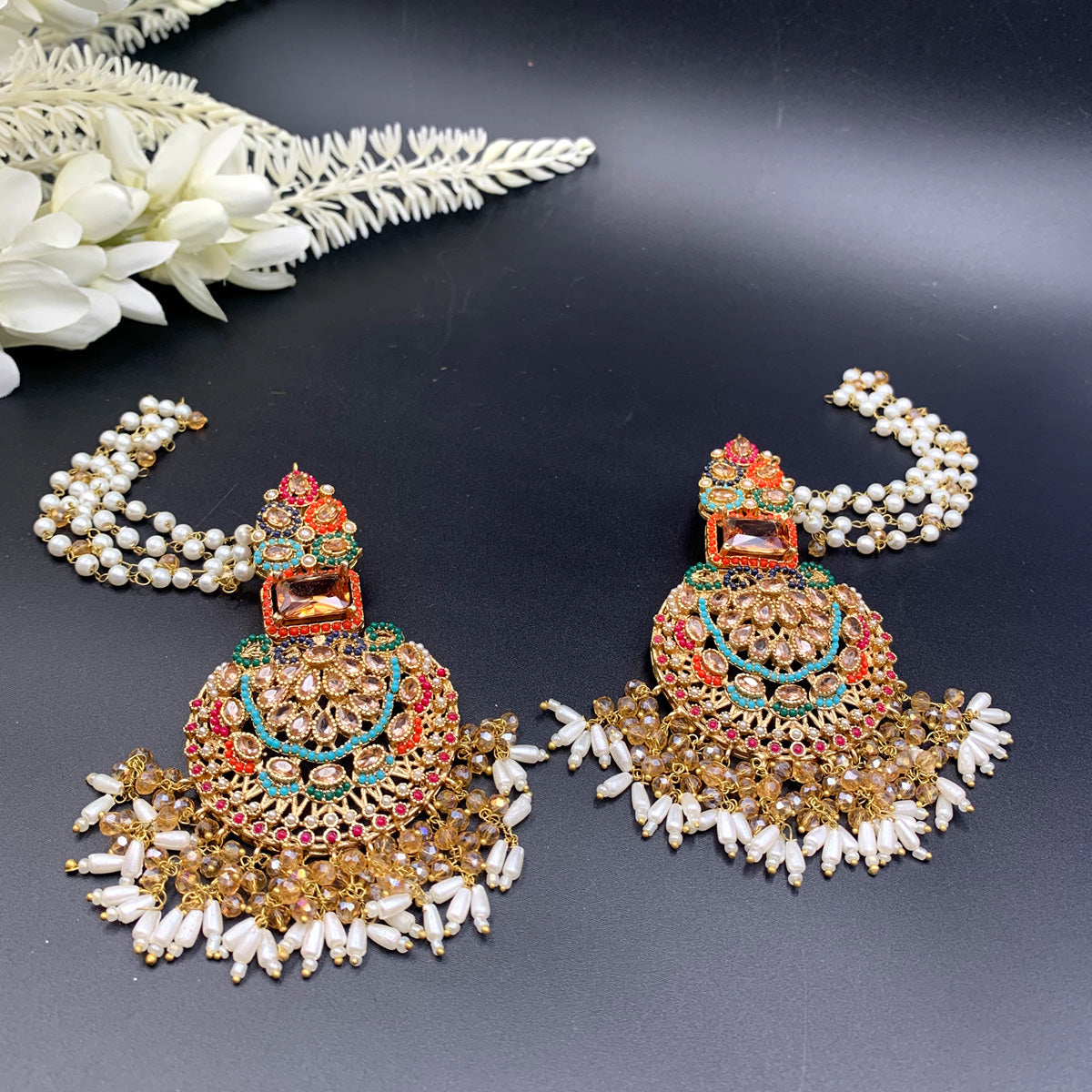 Rani Kundan Earrings