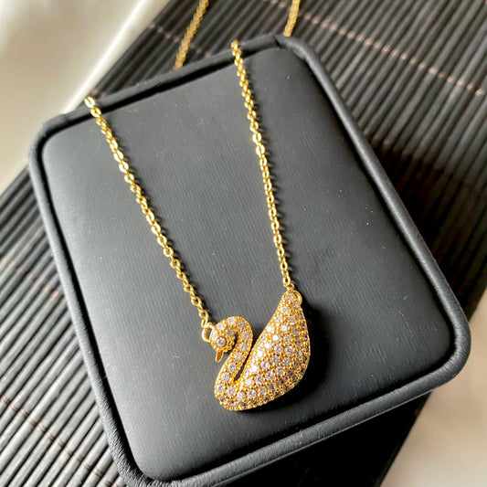Duck Golden Stainless Steel Necklace